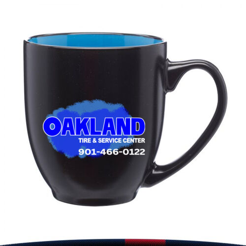 HC - 16 oz. Two-Tone Ceramic Mugs - black outside, color inside Thumbnail